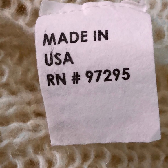Relais Mohair blend open sleeveless sweater ivory sz L - Picture 13 of 13